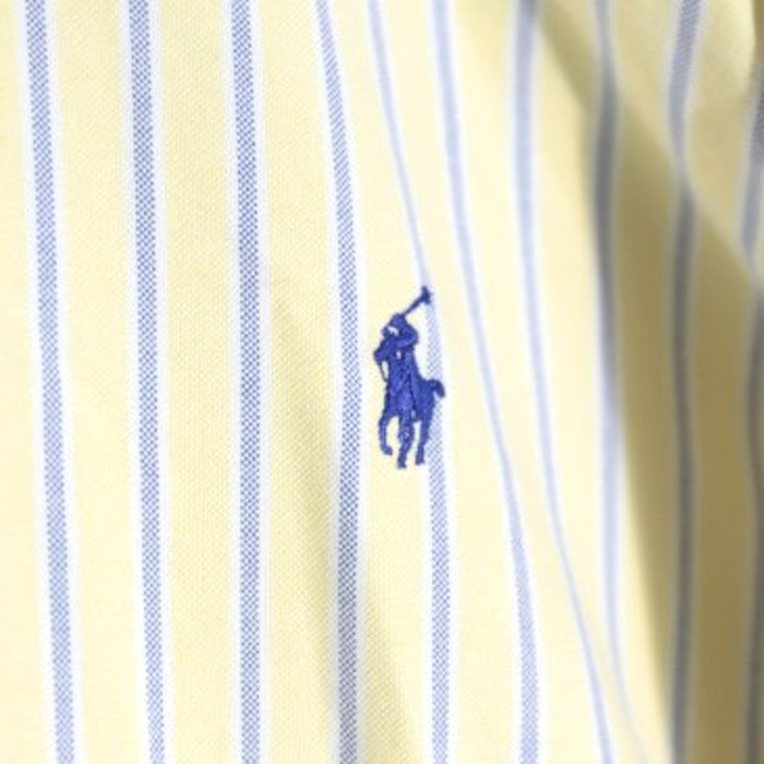 "Polo Ralph Lauren" yellow × blue shirt | Vintage.City 古着屋、古着コーデ情報を発信