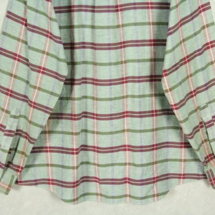 "Levi's" mint color check shirt | Vintage.City 빈티지숍, 빈티지 코디 정보