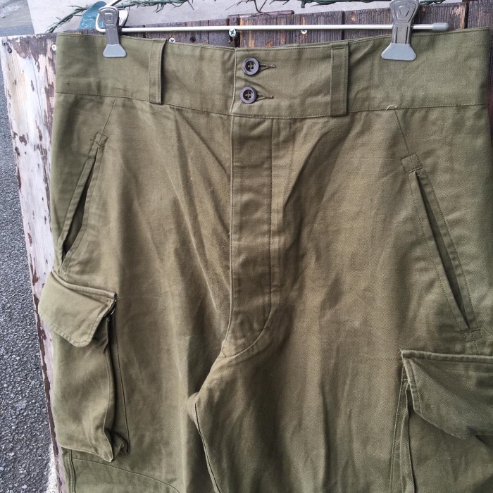 50s vintage French army M-47 cargo pants | Vintage.City
