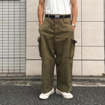 50s vintage French army M-47 cargo pants | Vintage.City