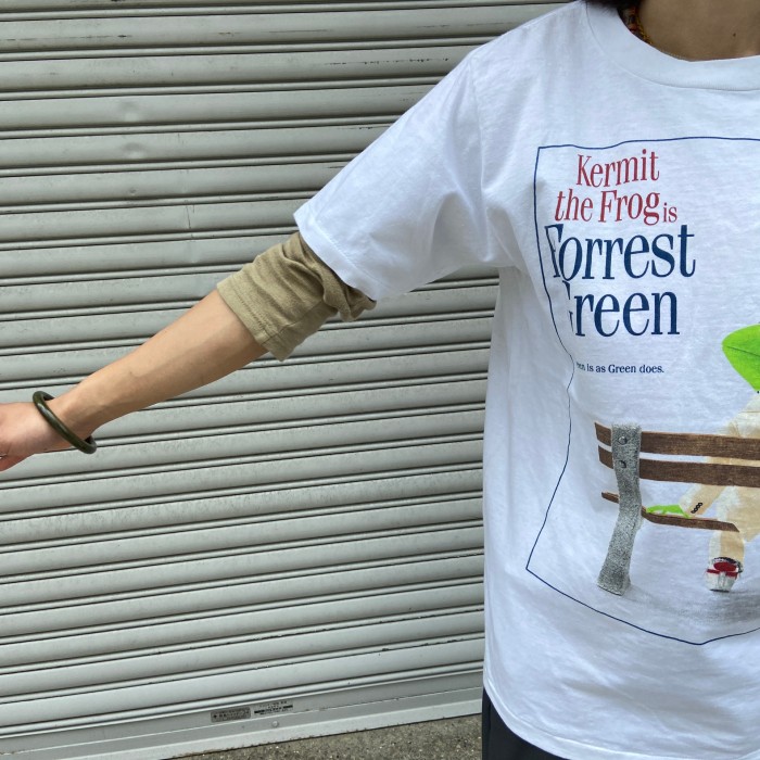 特別セーフ 90s Kermit フォレストガンプ パロディTシャツ L asakusa.sub.jp