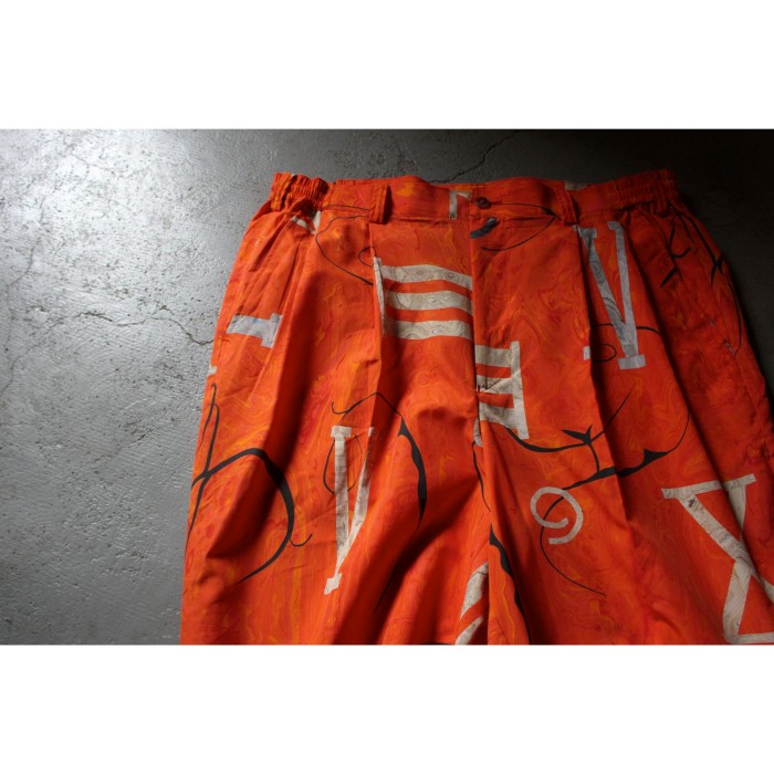 90's silk design trousers | Vintage.City 古着屋、古着コーデ情報を発信