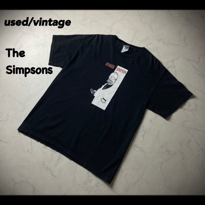 希少 00s シンプソンズ スカーフェイスデザイン Tシャツ | Vintage.City
