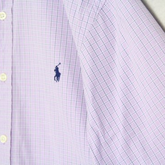 "Ralph Lauren" purple check S/S shirt | Vintage.City 古着屋、古着コーデ情報を発信