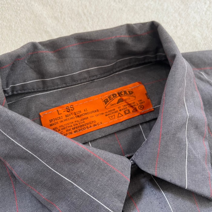 RED KAP ストライプ ワークシャツ レッドキャップ L | Vintage.City 古着屋、古着コーデ情報を発信
