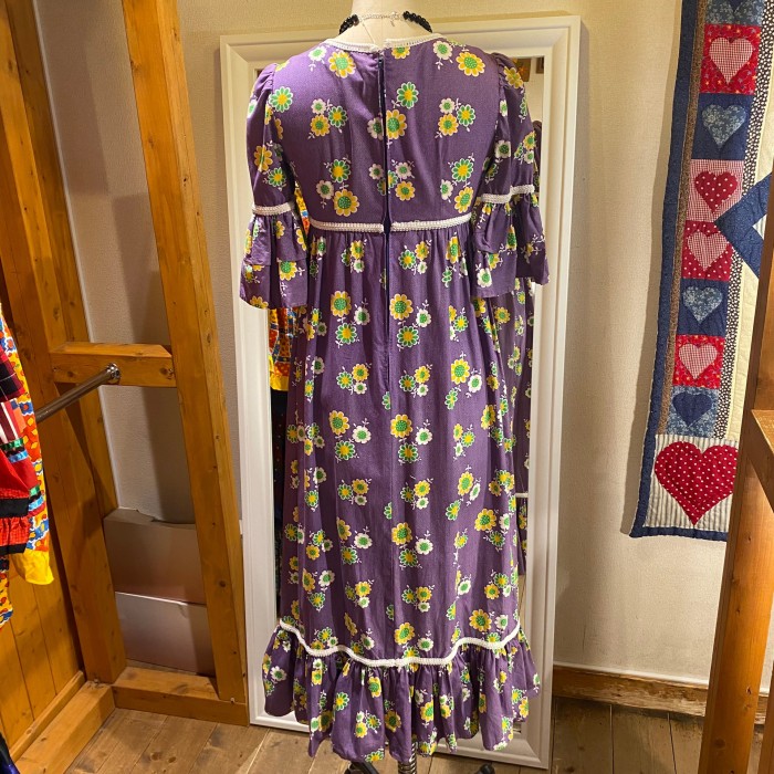 70's Flower Dress | Vintage.City 빈티지숍, 빈티지 코디 정보