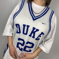 【NIKE】デューク大学ナンバリングバスケタンクトップ　ゲームシャツ　刺繍ロゴ | Vintage.City 古着屋、古着コーデ情報を発信