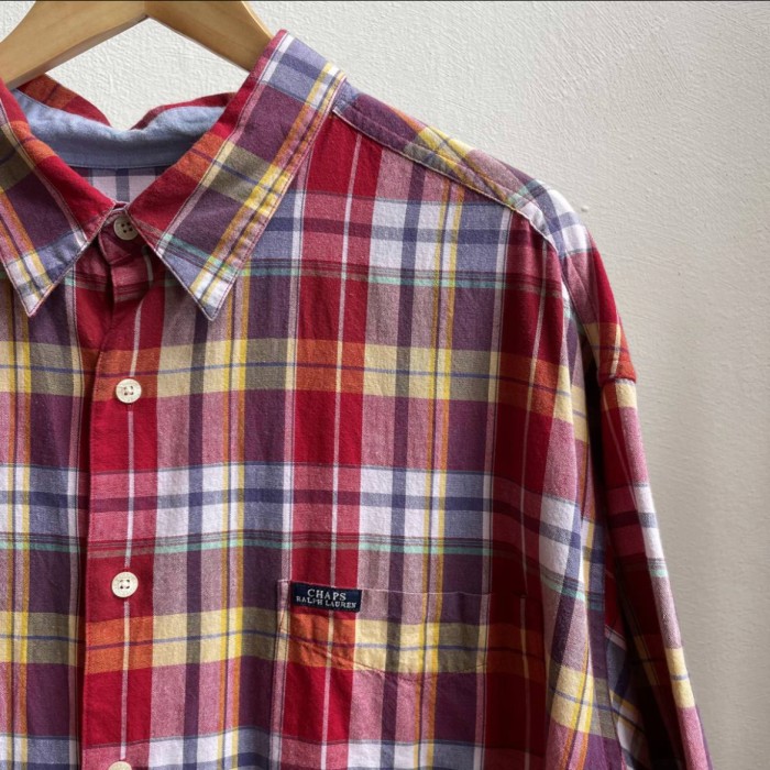 古着 90s CHAPS RALPH LAUREN 半袖チェックシャツ チャプス | Vintage.City 빈티지숍, 빈티지 코디 정보