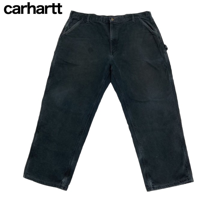 Carhartt(カーハート) 　オーバーサイズレザーパッチブラックカラーパンツ | Vintage.City 古着屋、古着コーデ情報を発信