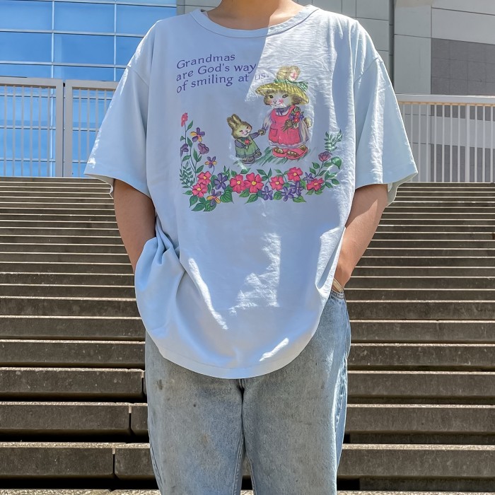 まとめ買い】 90s ONEITA USA製 鳥のフン プリント USA古着 半袖Tシャツ