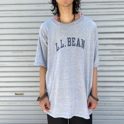 送料無料』90s L.L.bean エルエルビーン ロゴプリントTシャツ 