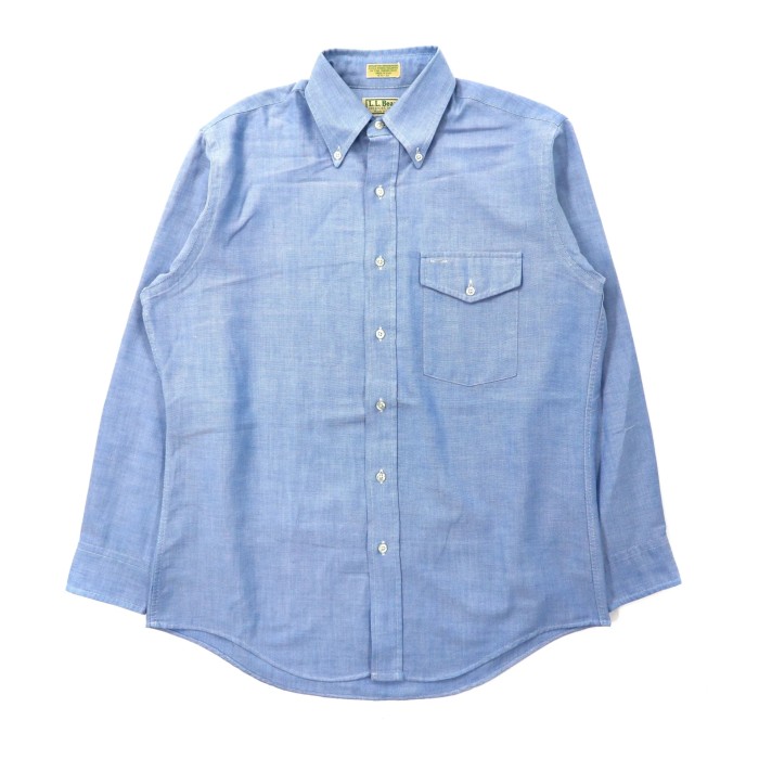 L.L.BEAN ボタンダウンシャツ 15 1/2 ブルー 80s USA製 | Vintage.City