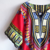 African pullover (red)/アフリカンプルオーバー・チュニック | Vintage.City ヴィンテージ 古着