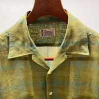 60~70's Towncraft オープンカラー オンブレ チェックシャツ | Vintage.City 古着屋、古着コーデ情報を発信