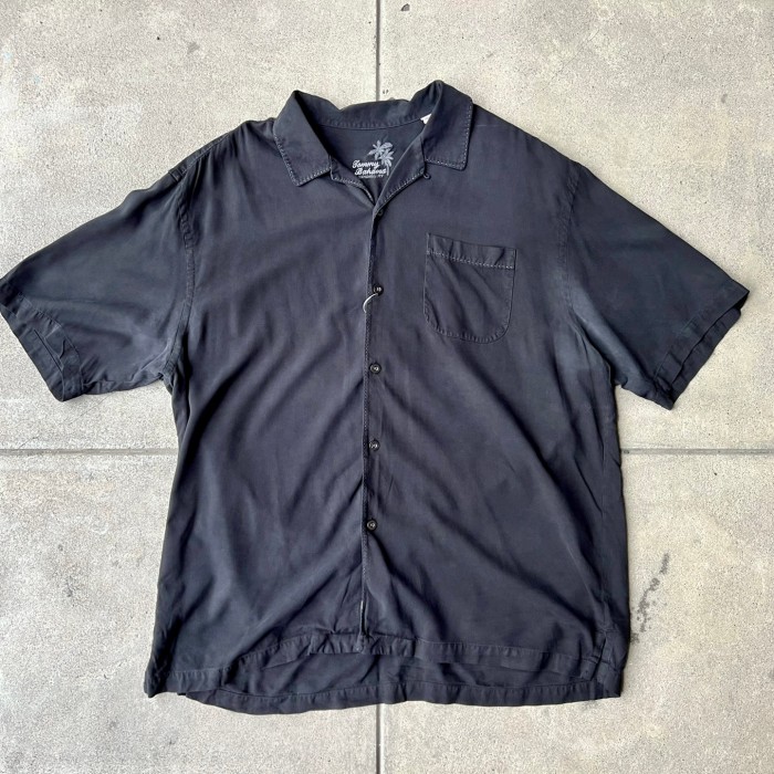 1990年代/TOMMY BAHAMA/オープンカラーシャツ/無地/100シルク | Vintage.City 古着屋、古着コーデ情報を発信