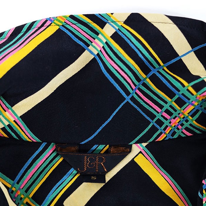 70s-80s Japan Lattice Pattern Silk Dress | Vintage.City 빈티지숍, 빈티지 코디 정보