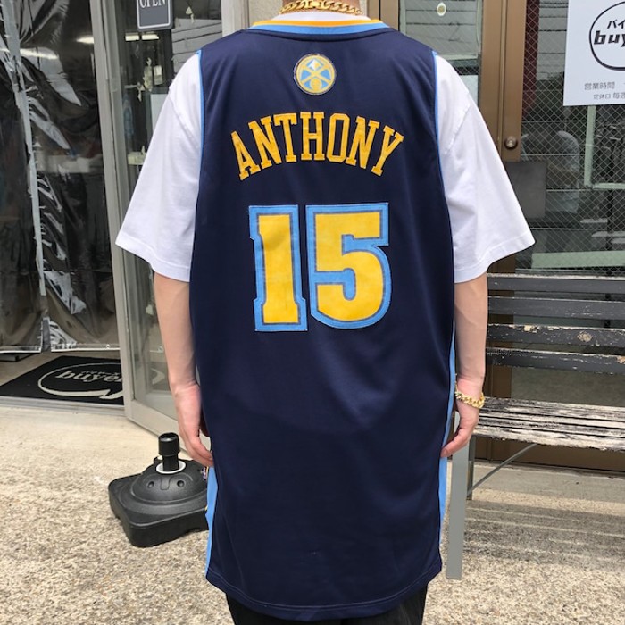 9278.NBA デンバーナゲッツ ゲームシャツ アントニー15 アディダス L | Vintage.City 古着屋、古着コーデ情報を発信