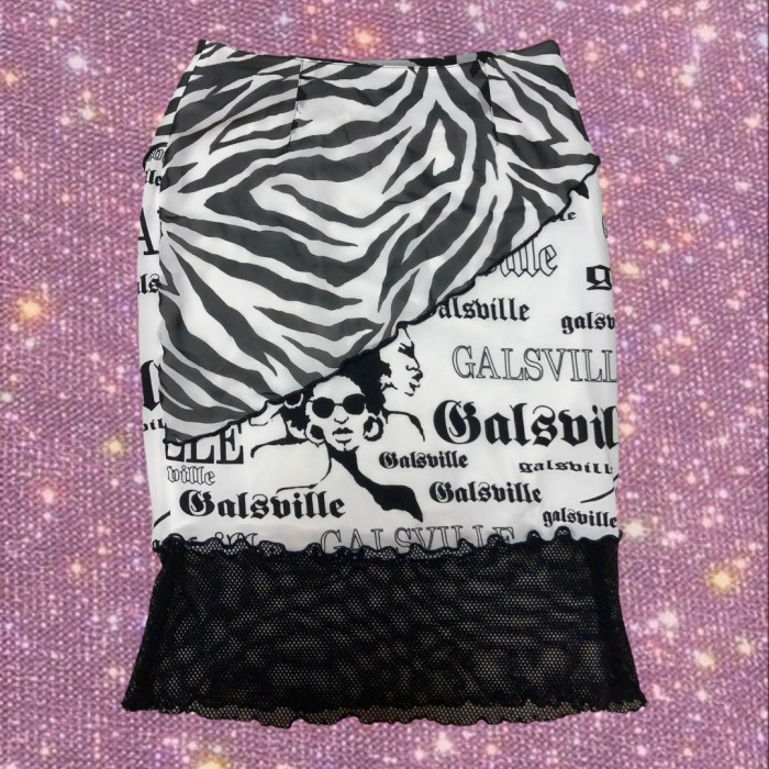 "GALSVILLE" animal×illustration skirt | Vintage.City 古着屋、古着コーデ情報を発信