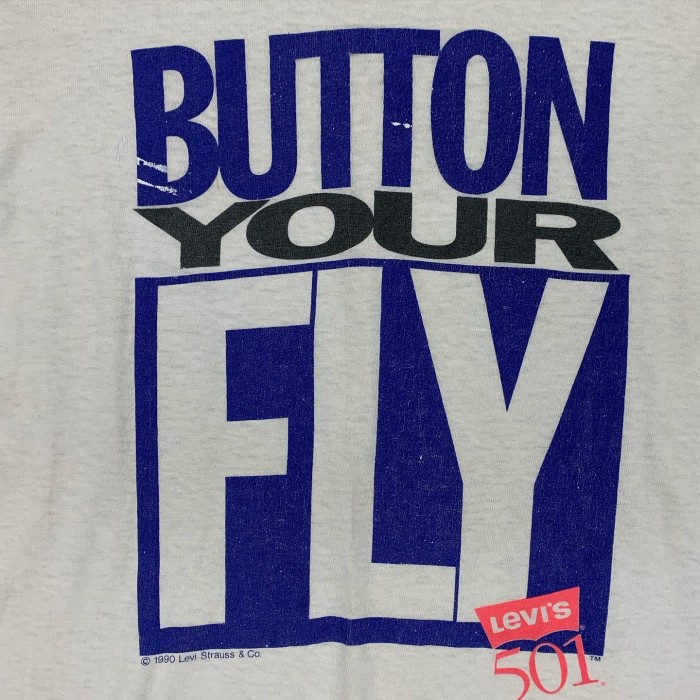 90'S LEVIS 501 "BUTTON YOUR FLY" Tシャツ | Vintage.City 古着屋、古着コーデ情報を発信