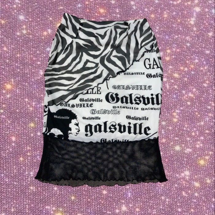 "GALSVILLE" animal×illustration skirt | Vintage.City 古着屋、古着コーデ情報を発信