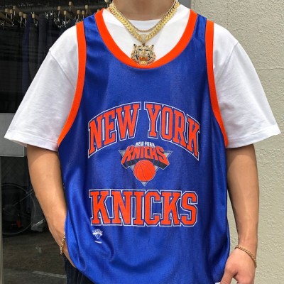 9285.80s- USA製 NBA ニューヨックニックス バスケ ゲームシャツ 
