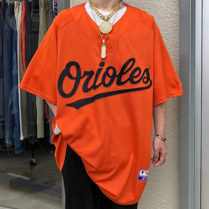 9332.MLB マジェスティック オリオールズ ゲームシャツ 古着 | Vintage.City 古着屋、古着コーデ情報を発信