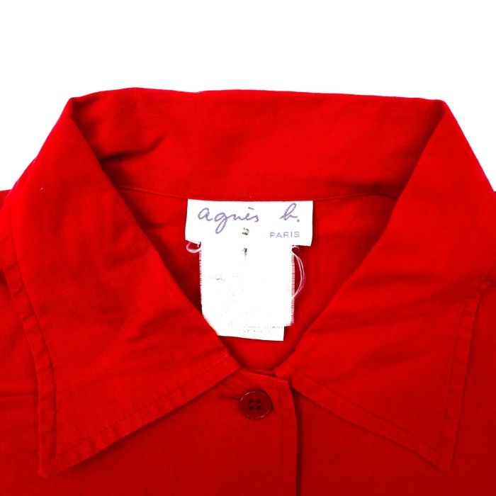 AGNES B. ワークシャツ 1 レッド コットン フランス製 | Vintage.City 古着屋、古着コーデ情報を発信