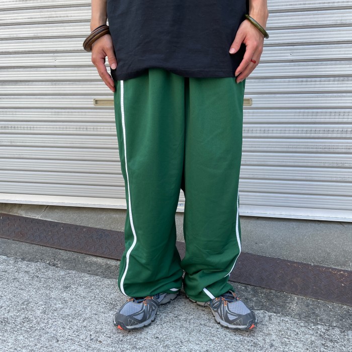 90s NIKE green nylon pants y2k tech