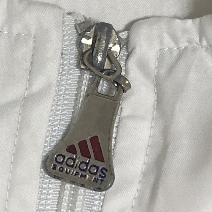adidas（アディダス）　青×白　アシンメトリー長袖ナイロンジャケット　　 | Vintage.City 古着屋、古着コーデ情報を発信