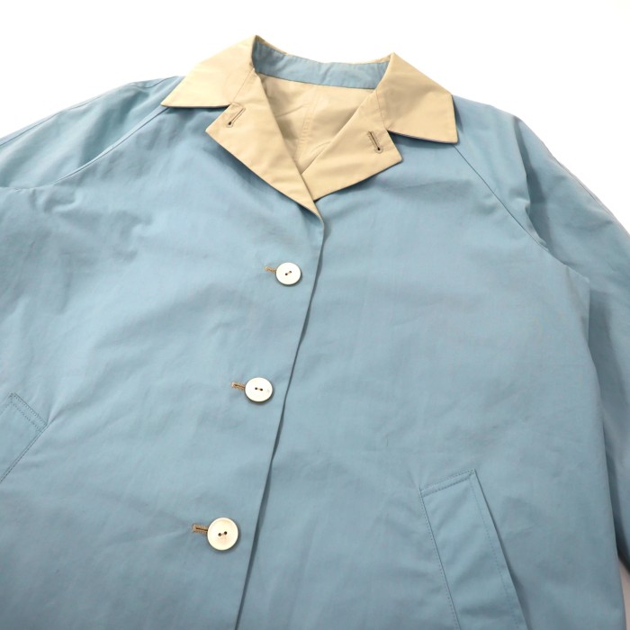 HERNO スプリングコート リバーシブル 48 ベージュ ブルー イタリア製 | Vintage.City 古着屋、古着コーデ情報を発信