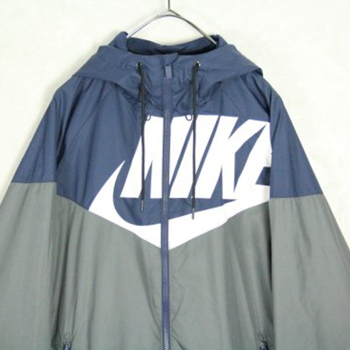 "NIKE" big logo 2tone hoodie | Vintage.City 빈티지숍, 빈티지 코디 정보