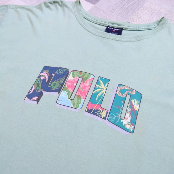 90’s POLO SPORT RALPH LAUREN アロハ ロゴ Tシャツ | Vintage.City 빈티지숍, 빈티지 코디 정보