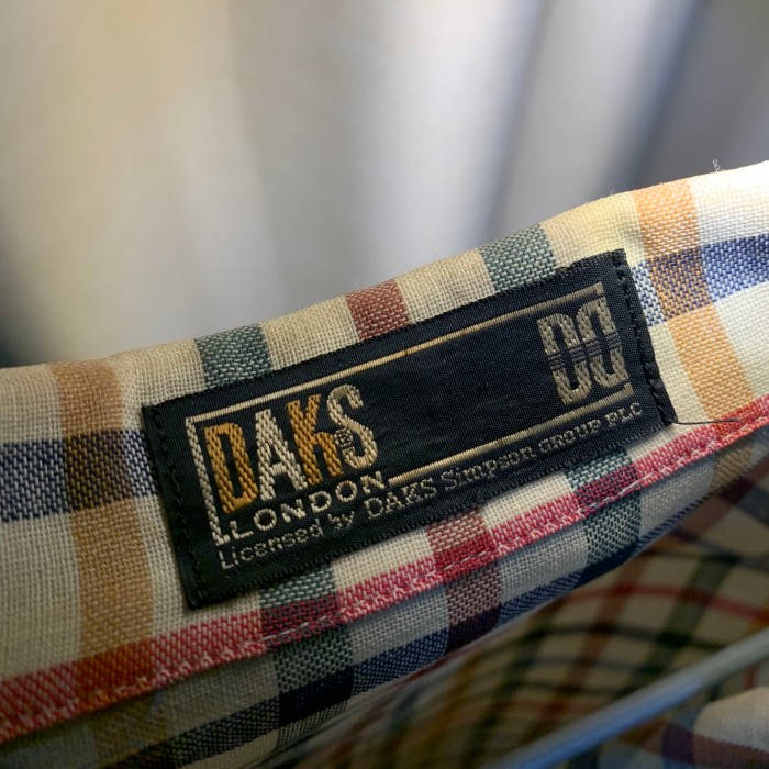 DAKS チェック開襟シャツ | Vintage.City 古着屋、古着コーデ情報を発信