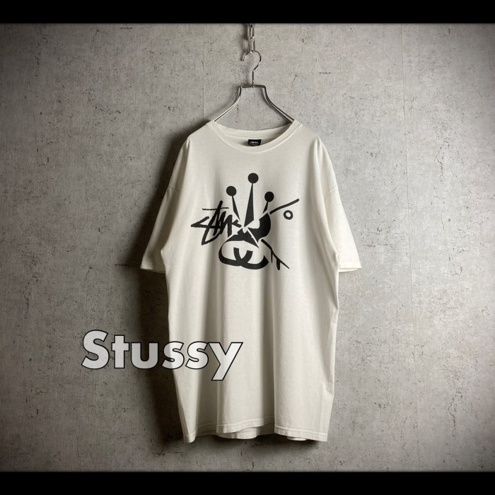希少 00s~ STUSSY ステューシー プリント Tシャツ 白T | Vintage.City
