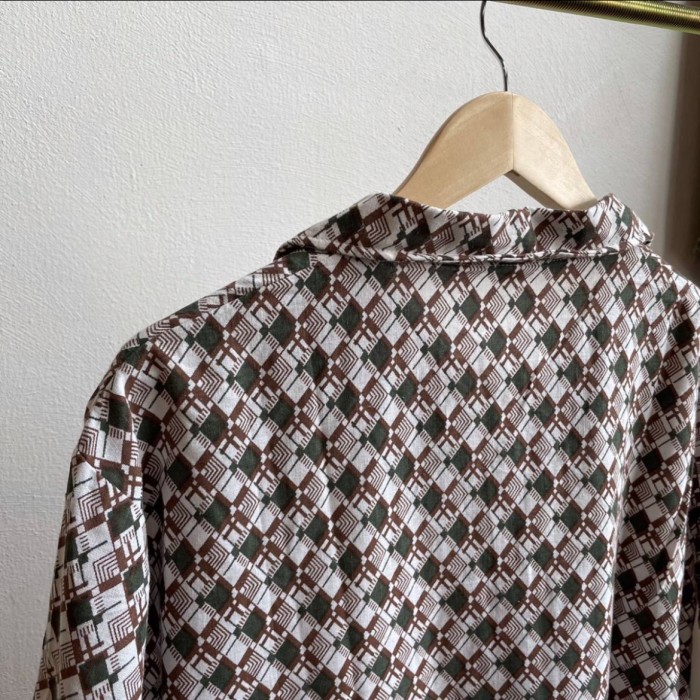 古着 70s vintage Grenzland 総柄半袖オープンカラーシャツ | Vintage.City 古着屋、古着コーデ情報を発信