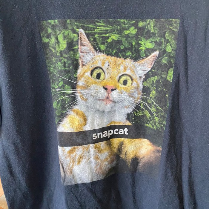 フルーツオブザルーム 猫 キャット アニマル tシャツ ブラック snapcat ...