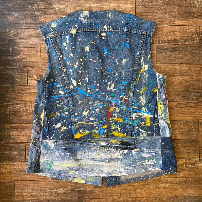 MILL painted Denim patchwork vest | Vintage.City Vintage Shops, Vintage Fashion Trends