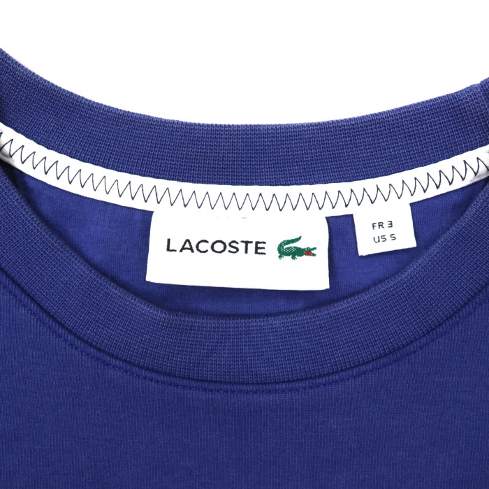 LACOSTE カラーブロックスウェットシャツ 3 ネイビー コットン | Vintage.City 古着屋、古着コーデ情報を発信
