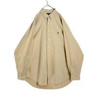 "Ralph Lauren" beige cotton shirt | Vintage.City ヴィンテージ 古着