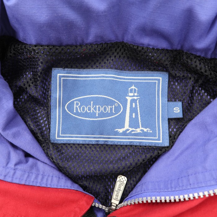 ROCKPORT セーリングジャケット S ブルー バックロゴ 90s | Vintage.City 古着屋、古着コーデ情報を発信
