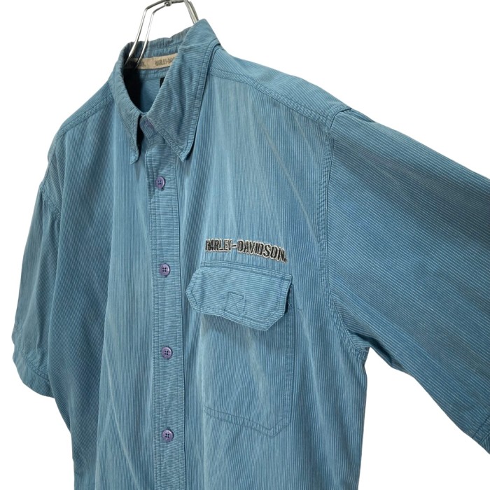 HARLEY-DAVIDSON S/S stripe shirt | Vintage.City 빈티지숍, 빈티지 코디 정보