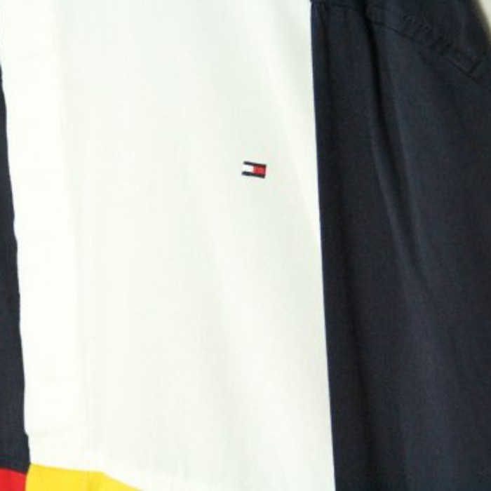 "Tommy Hilfiger" panel color switchshirt | Vintage.City 古着屋、古着コーデ情報を発信