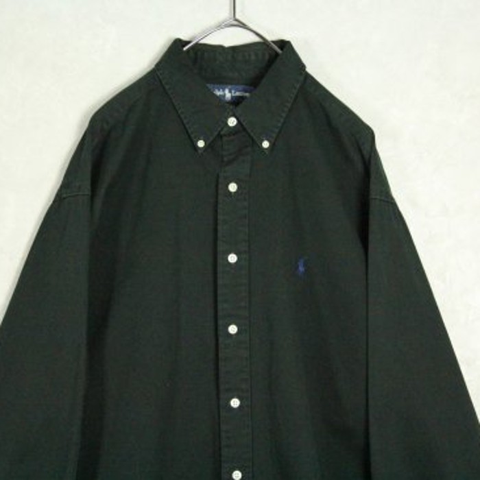 "Polo Ralph Lauren"  black cotton shirt | Vintage.City Vintage Shops, Vintage Fashion Trends