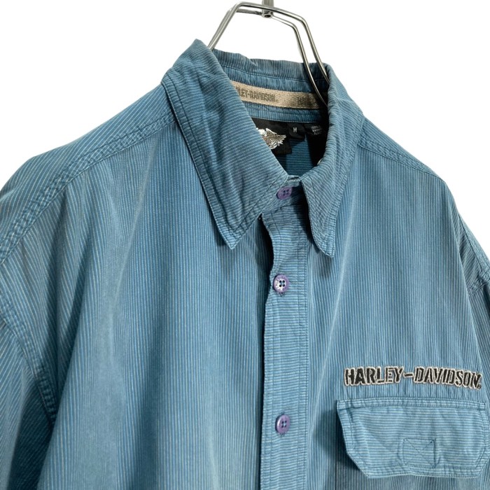 HARLEY-DAVIDSON S/S stripe shirt | Vintage.City 빈티지숍, 빈티지 코디 정보