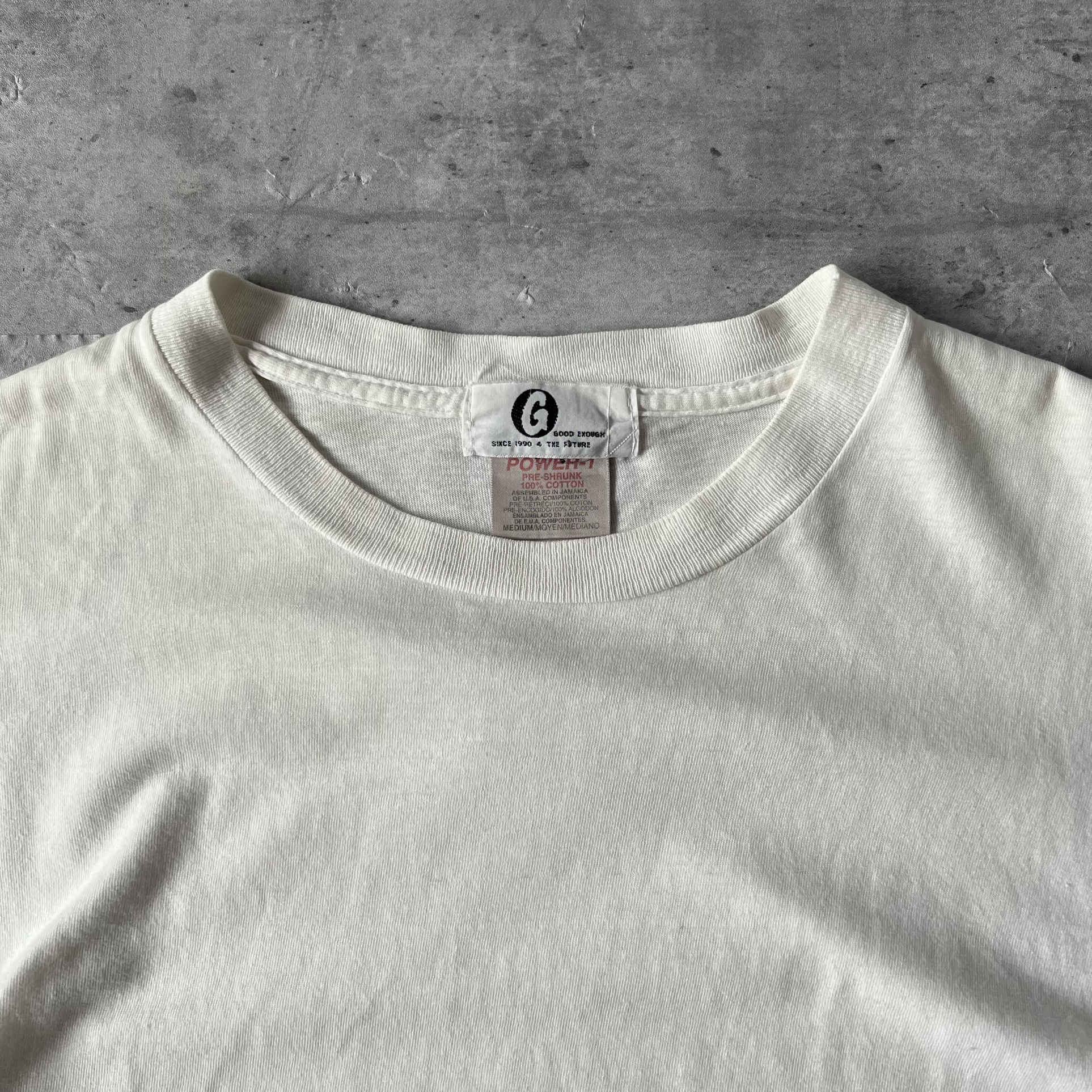 90s 初期 “good enough” GE logo T-shirt | Vintage.City