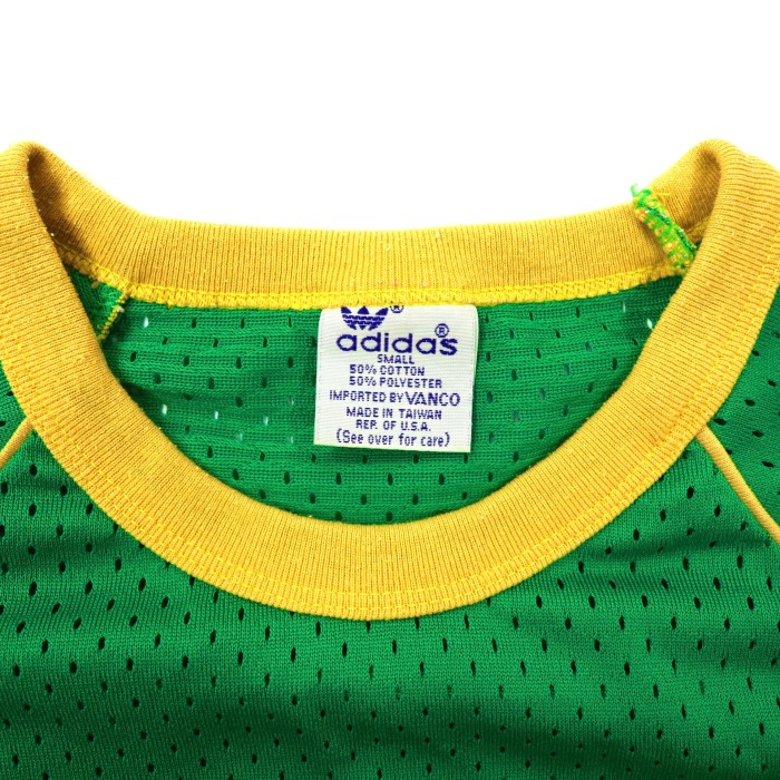 ADIDAS ゲームシャツ　メッシュTシャツ トレフォイルロゴ VANCO | Vintage.City 古着屋、古着コーデ情報を発信