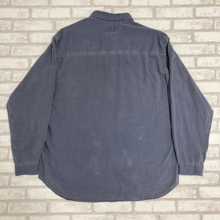 Levi's(リーバイス) 　胸ポケット付きグレー長袖Yシャツ　XLサイズ | Vintage.City 古着屋、古着コーデ情報を発信
