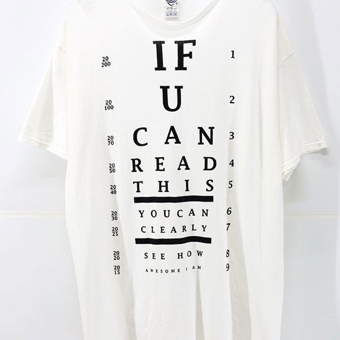 00s Vision Test Pop Art Graphic T-Shirt | Vintage.City 古着屋、古着コーデ情報を発信