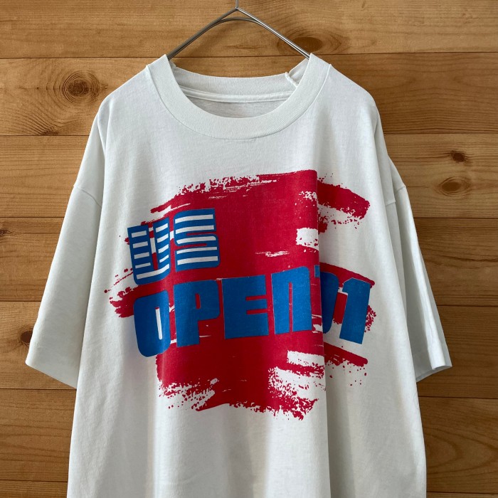 【US OPEN】90s Tシャツ プリント シングルステッチ US古着 | Vintage.City 빈티지숍, 빈티지 코디 정보