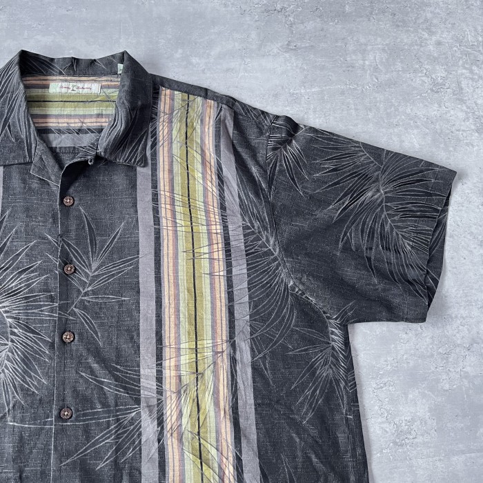 Tommy Bahama” black silk aloha shirt XXl | Vintage.City 빈티지숍, 빈티지 코디 정보